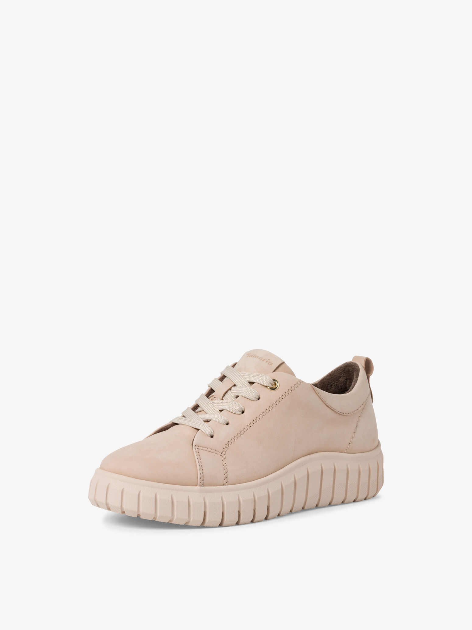 Basket en cuir - beige