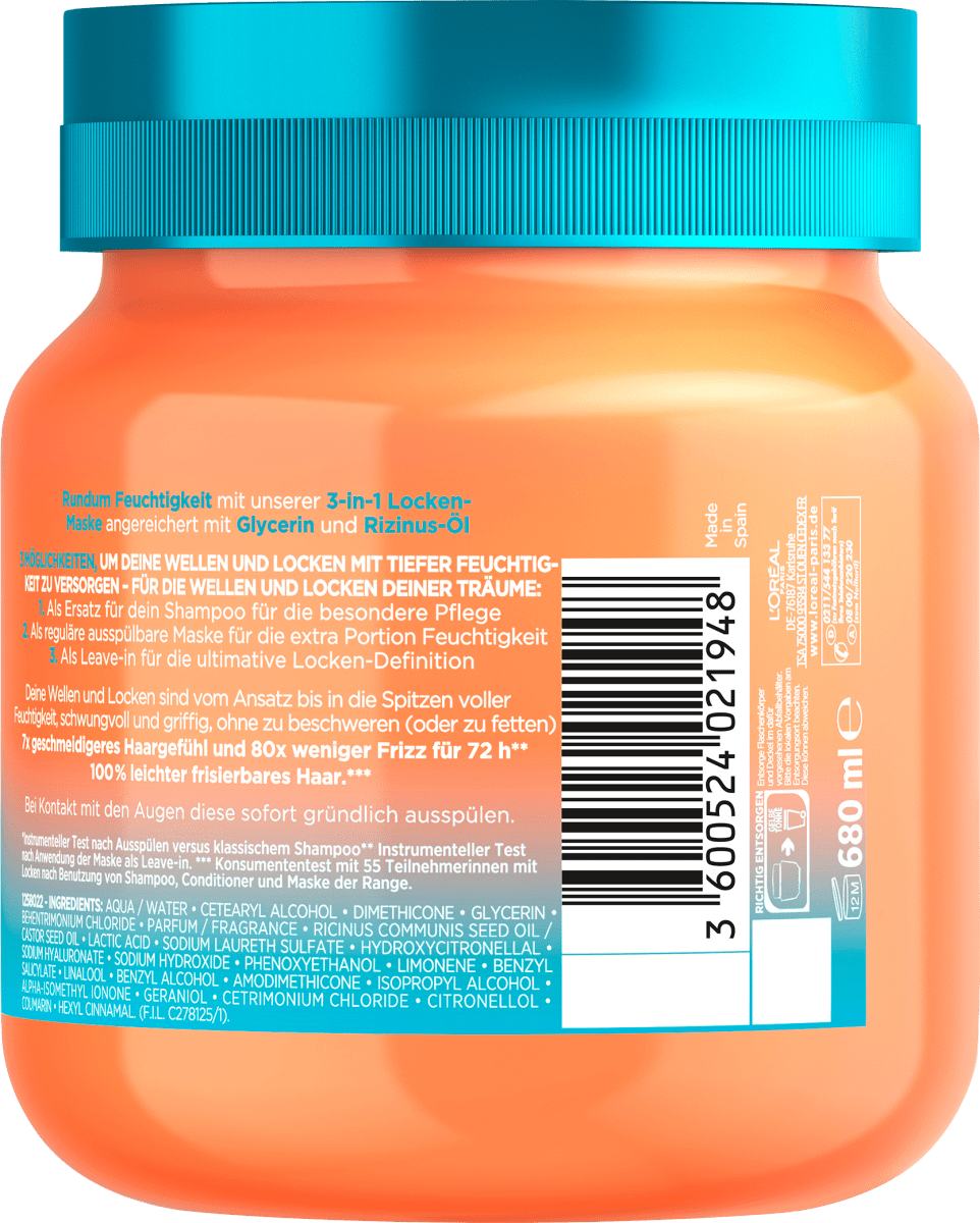 Haarmaske Dream Length Curls 3-in-1, 680 ml