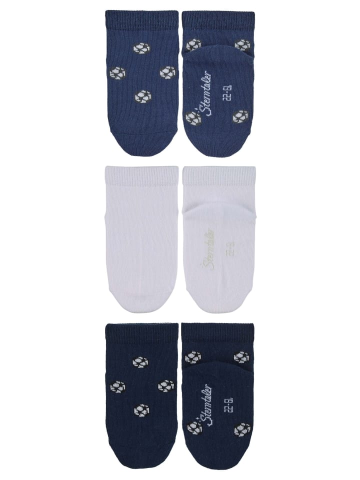 Sterntaler Sneaker-Socken 3er-Pack Fußball in helles blau günstig kaufen 18