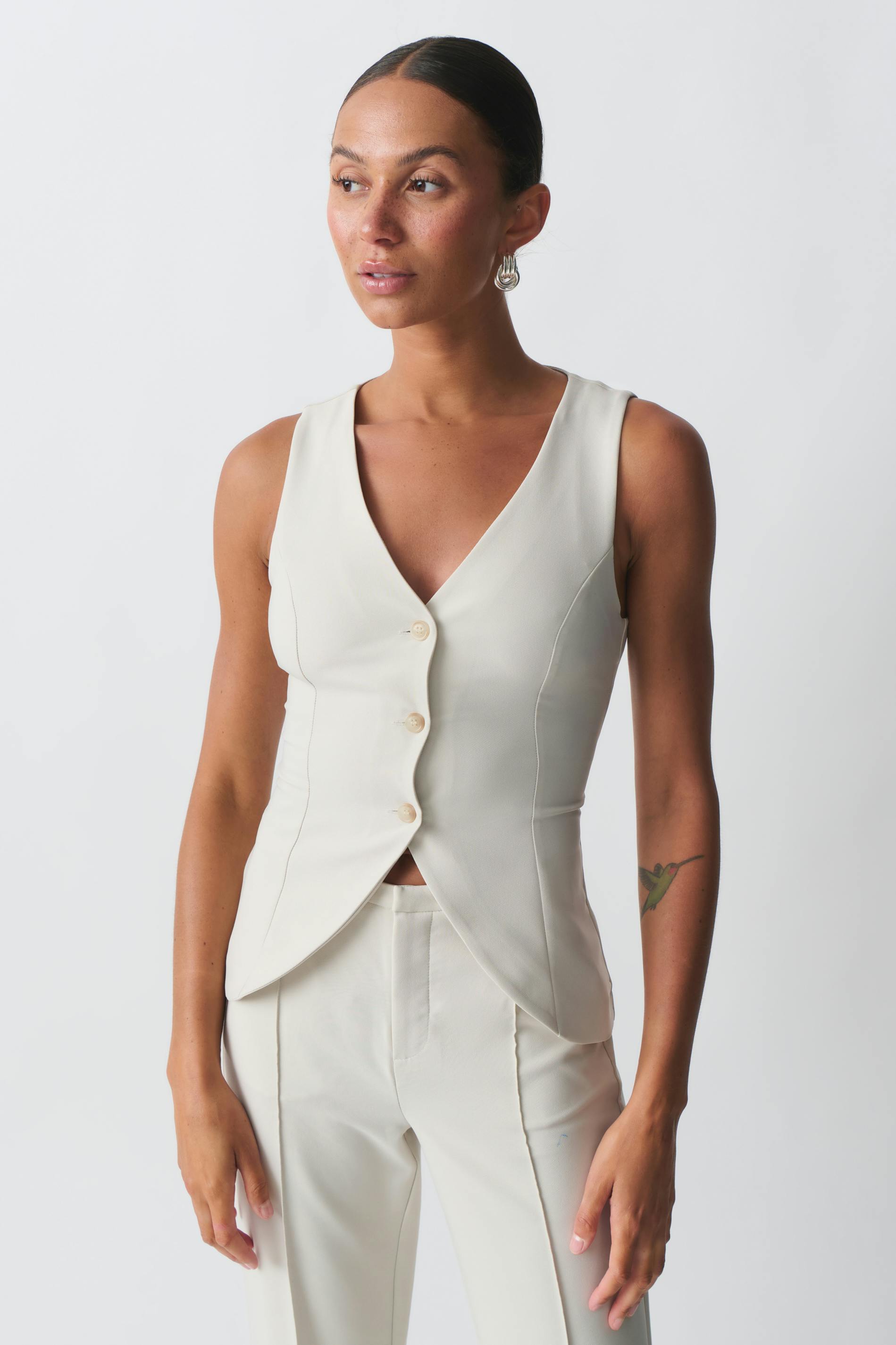 Tailored v-neck vest
