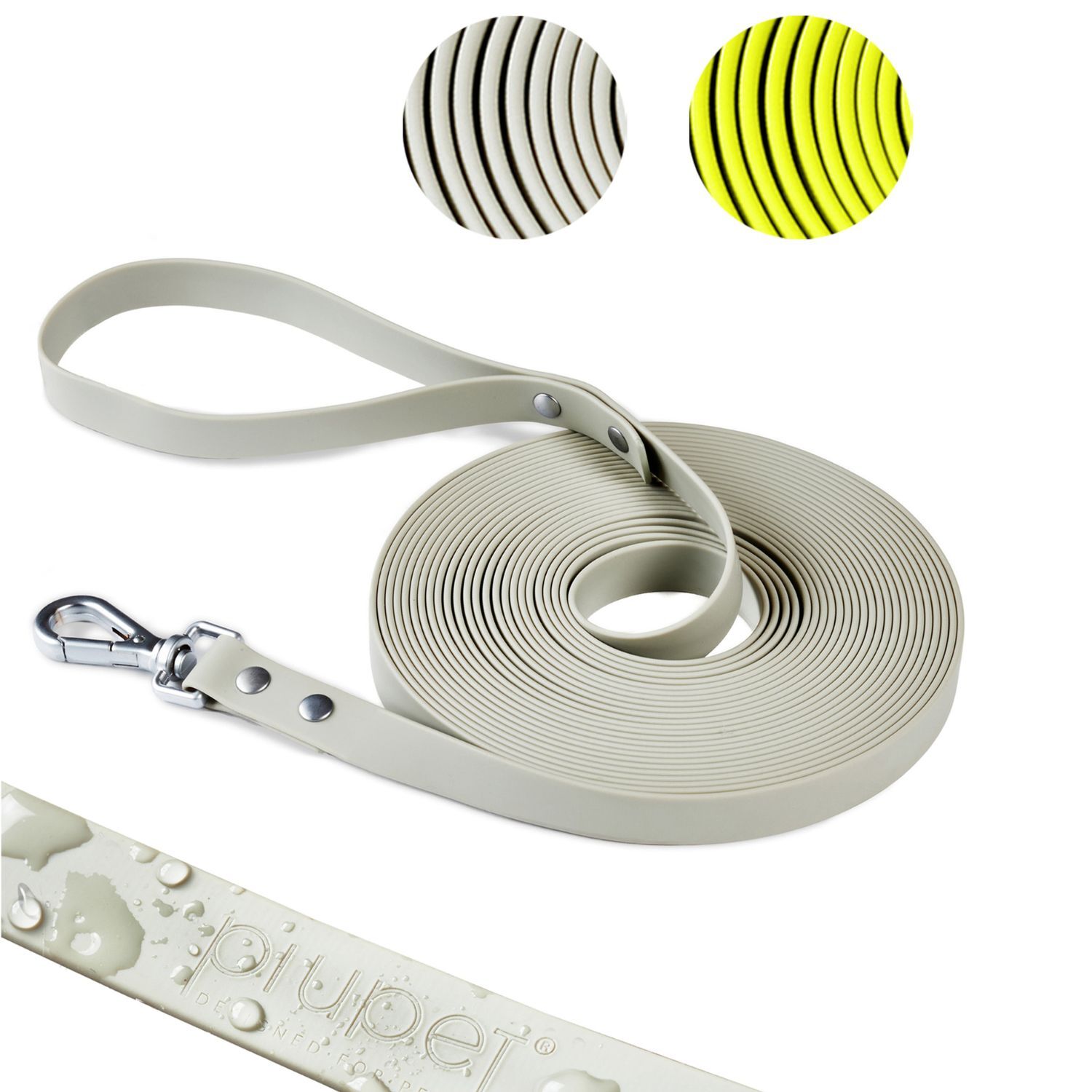 PIUPET Hundeleinen PIUPET Schleppleine grau 10 m