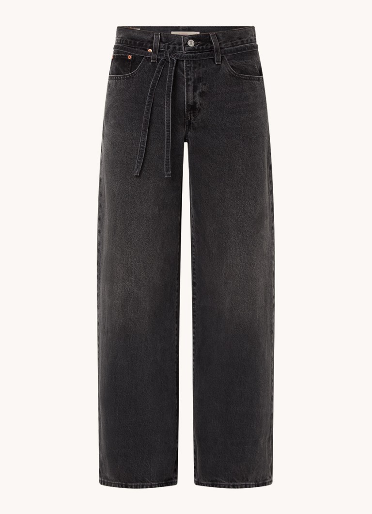 Levi's Mid waist loose fit jeans with tie belt and colored wash