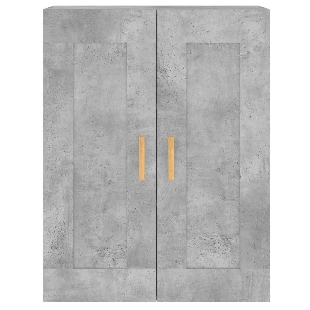 vidaXL Sideboard Wandschränke 2 Stk. Betongrau Holzwerkstoff (2 St)