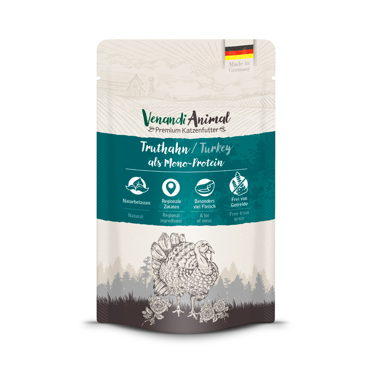 Venandi Animal - Probierpaket II 4xPferd, 4xKalb, 4xTruthahn