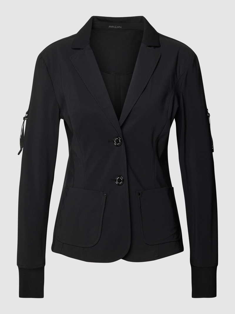 Blazer mit aufgesetzten Taschen in black