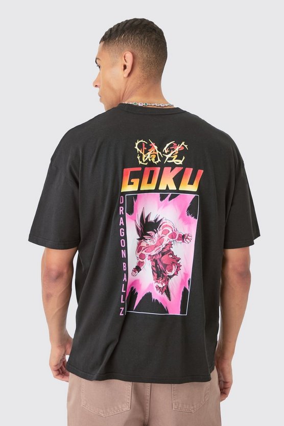 Oversize T-Shirt mit lizenziertem Dragon Ball Z Anime Print