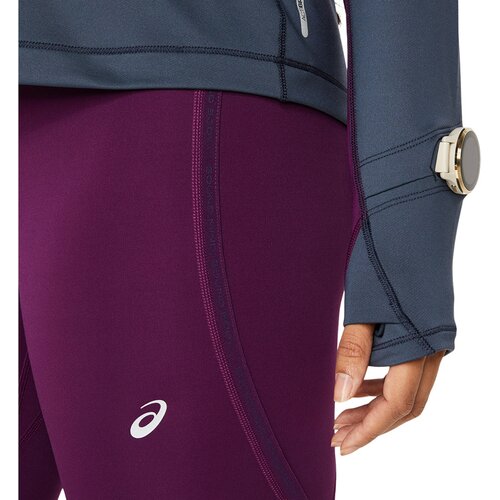 DAMEN T-SHIRT WINTER RUN 1/2 ZIP MID LAYER