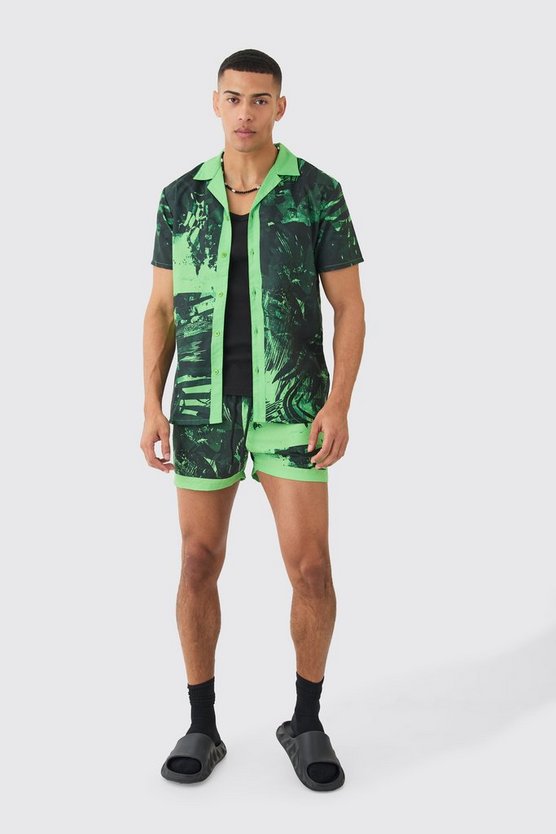 Oversize Hemd & Badehose