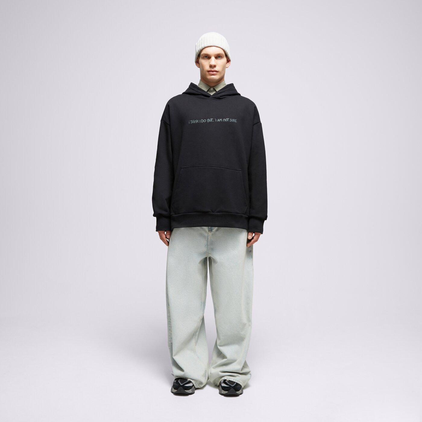 S.NOW JOB SIZEER HOODIE “I THINK I DO” BLACK Schwarz