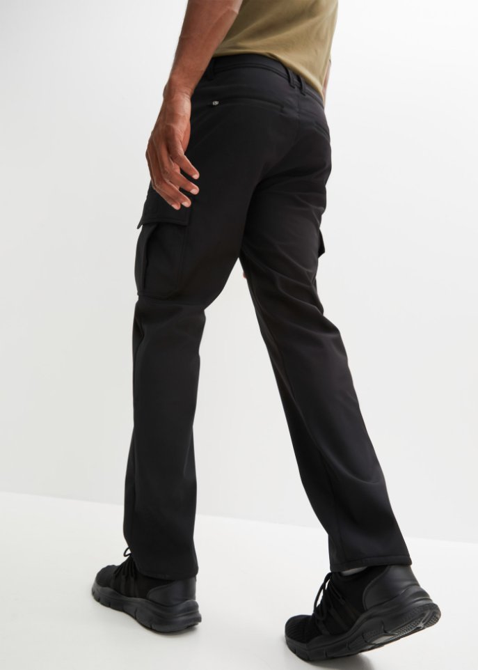 Softshell Outdoorhose mit Stretchanteil, inkl. Gürtel, Regular Fit