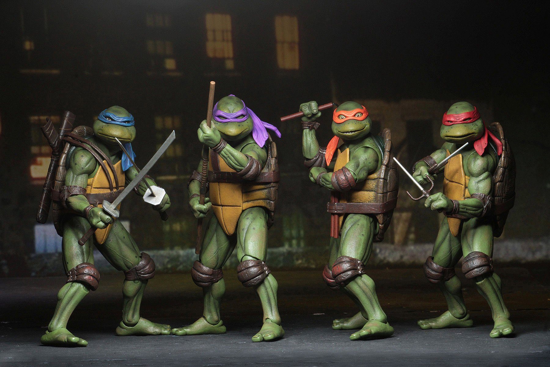 NECA Actionfigur Teenage Mutant Ninja Turtles 7 Scale 4-er Set