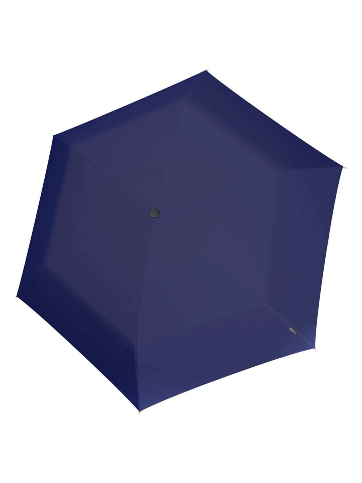 Knirps U.200 Ultra Light Duomatic - Taschenschirm Regenschirm (black with rose coating) in navy günstig kaufen onesize