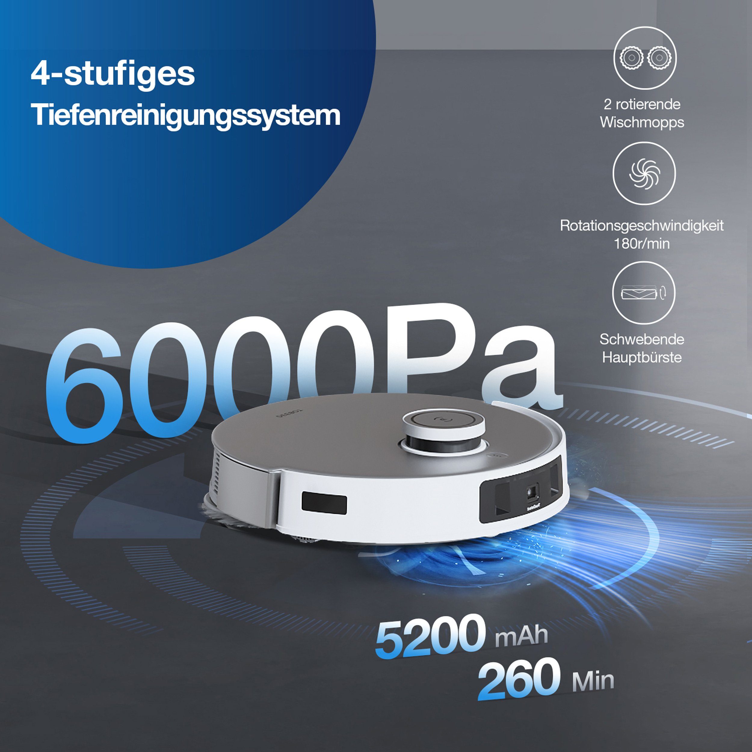 ECOVACS Nass-Trocken-Saugroboter DEEBOT T20e OMNI, 45,00 W, mit All-in-One-Reinigungssystem