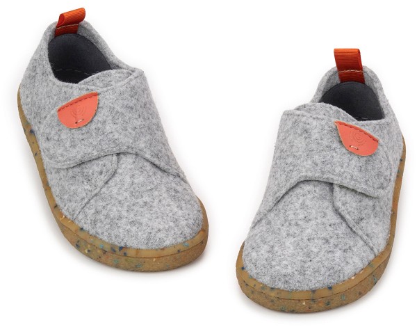 Groundies Kids ~ Blokhus Hausschuh GK2 ~ Grey/Orange