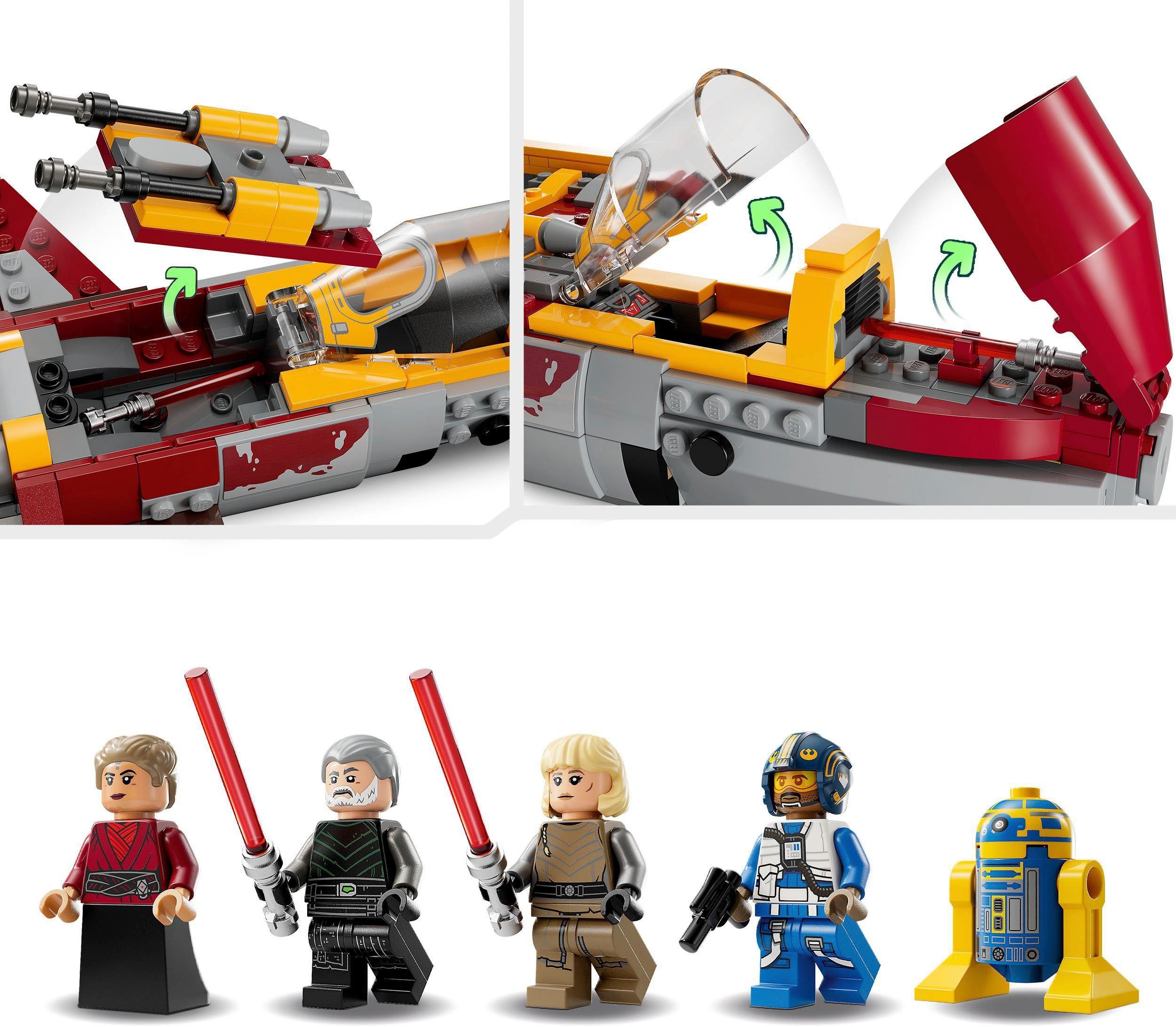 LEGO® Konstruktionsspielsteine New Republic E-Wing vs. Shin Hatis Starfighter (75364), (1056 St), LEGO® Star Wars; Made in Europe