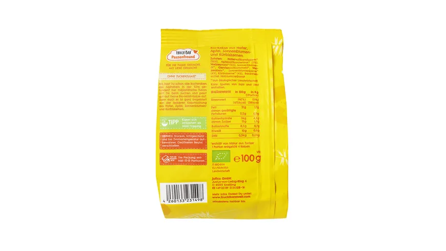 FRUCHTBAR Pausenfreund BIO-Müsli-Kekse 100 g