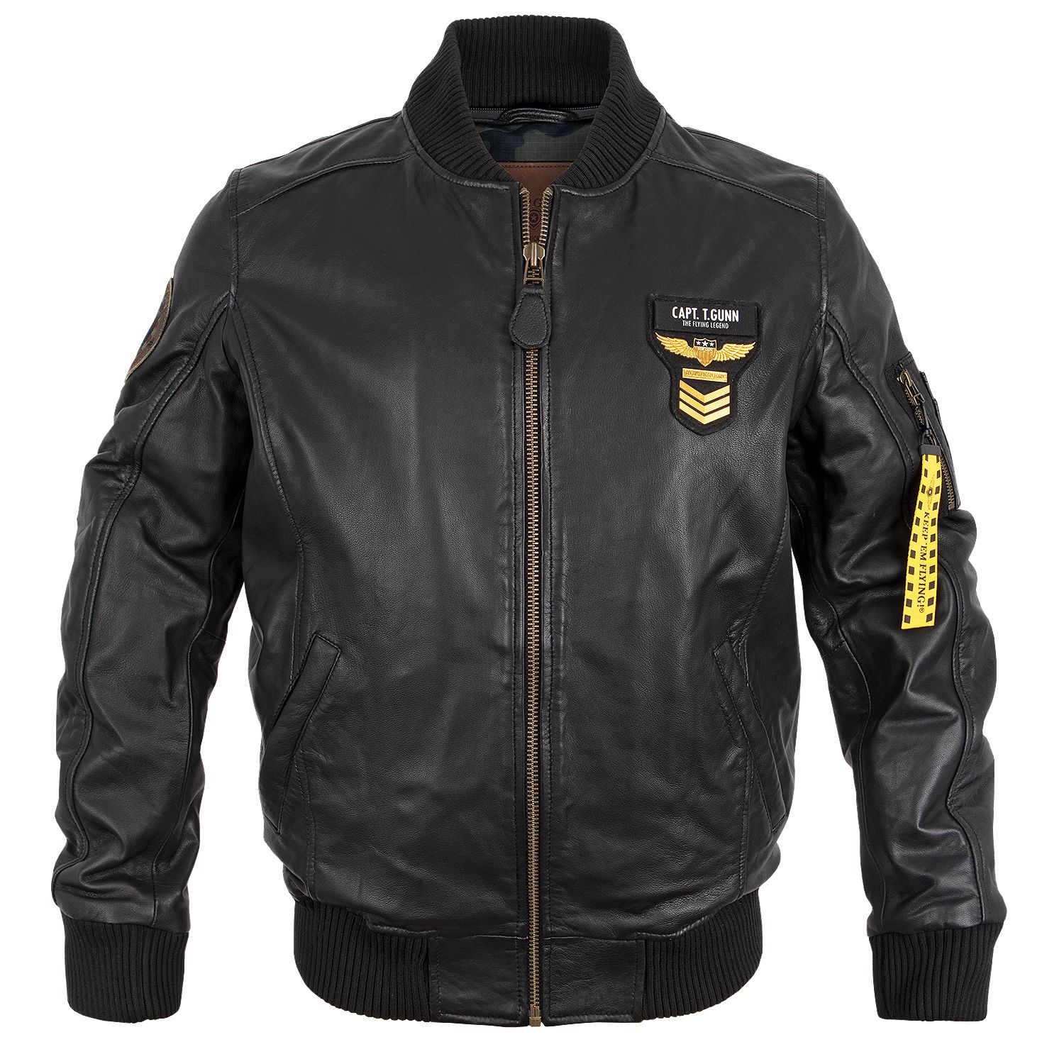 Leder Pilotenjacke Styling
