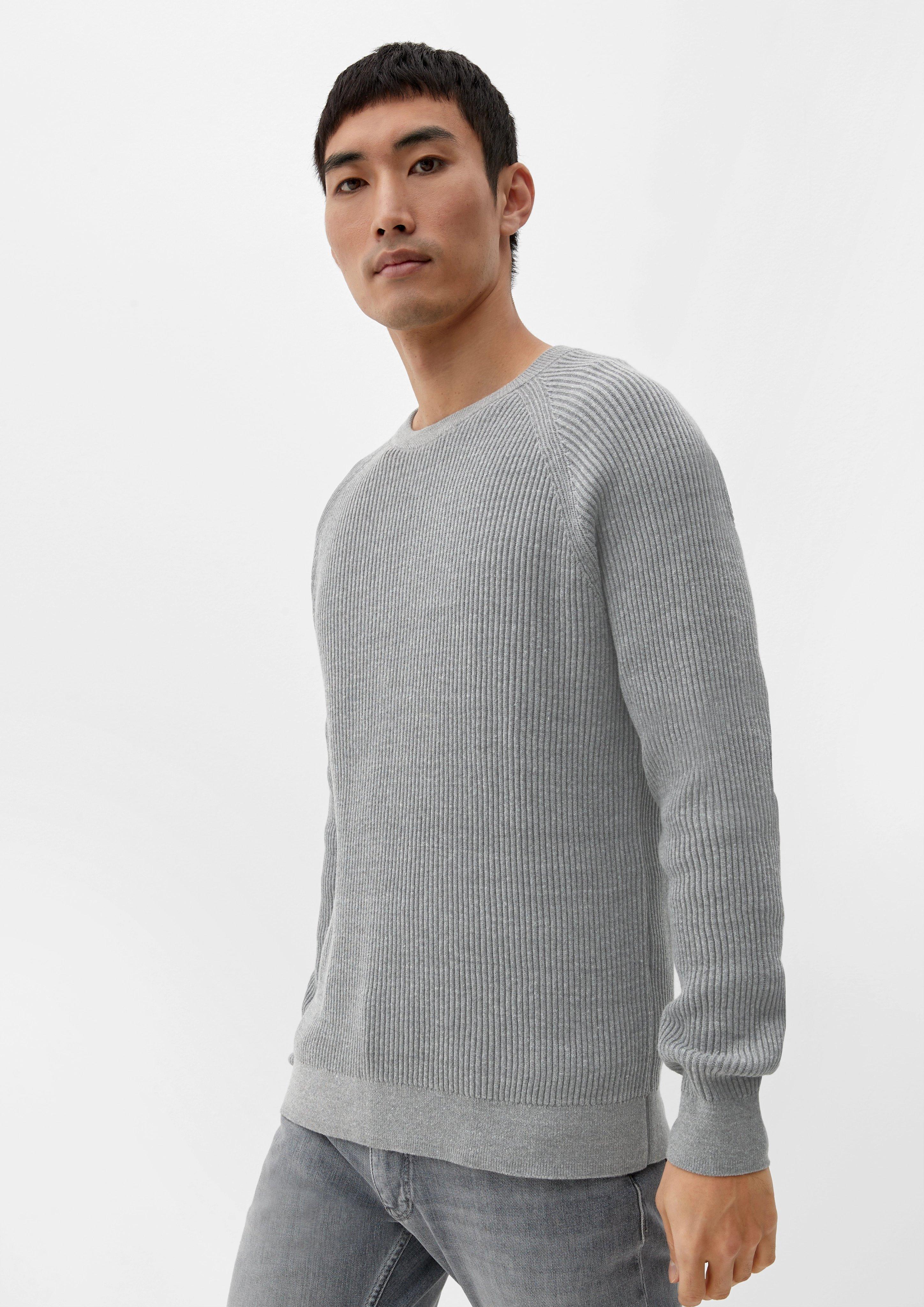 Strickpulli mit Rippstruktur  2124528-9730