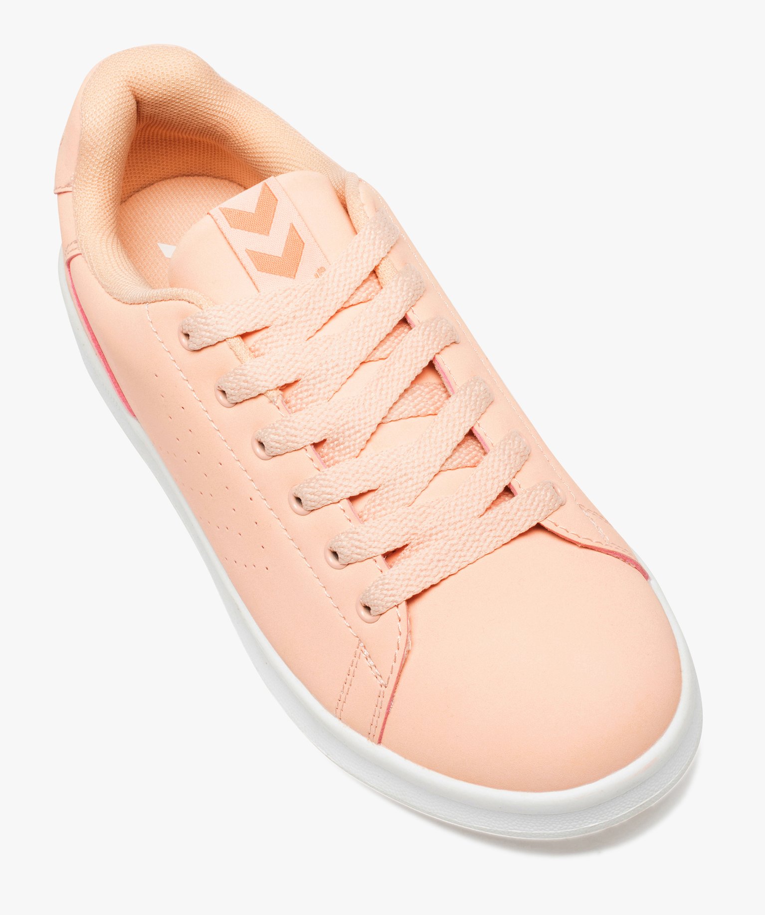 Tennis femme unies à lacets – Hummel Busan orange | GEMO