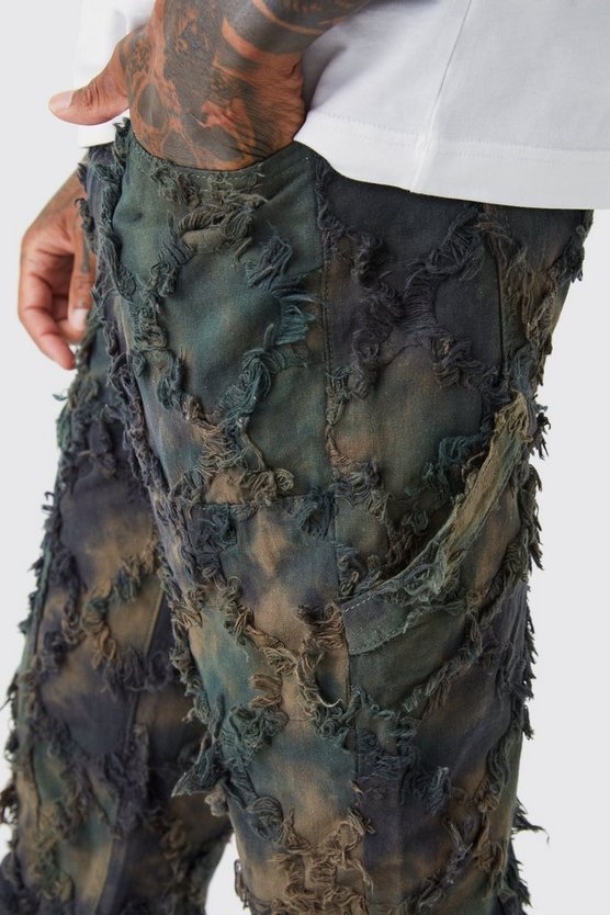 Slim-Fit Camouflage Cargo-Hose