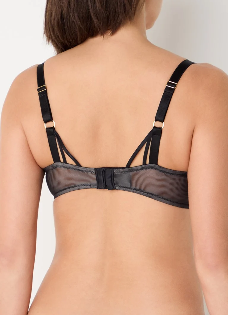 Sutien push-up Chantelle Cabaret Sauvage din plasă și dantelă