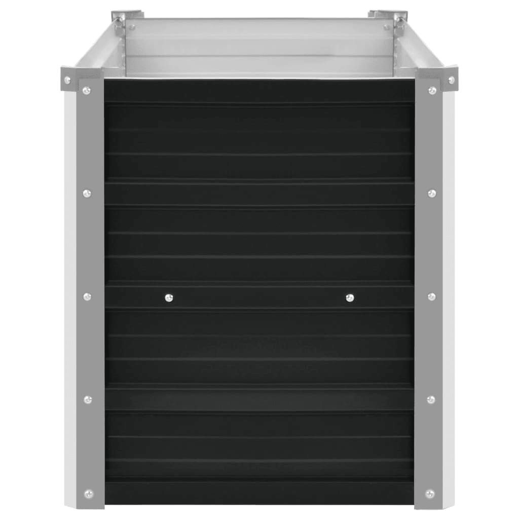 vidaXL Hochbeet Garten-Hochbeet Anthrazit 160 x 40 x 45 cm Verzinkter Stahl (1 St)