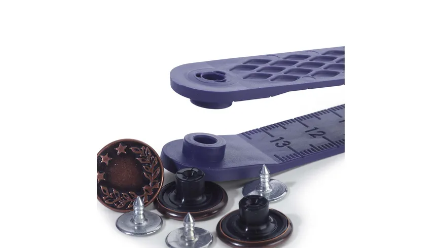 Prym nähfreie Jeans-Knöpfe Lorbeerkranz Messing 17 mm altkupfer altkupfer