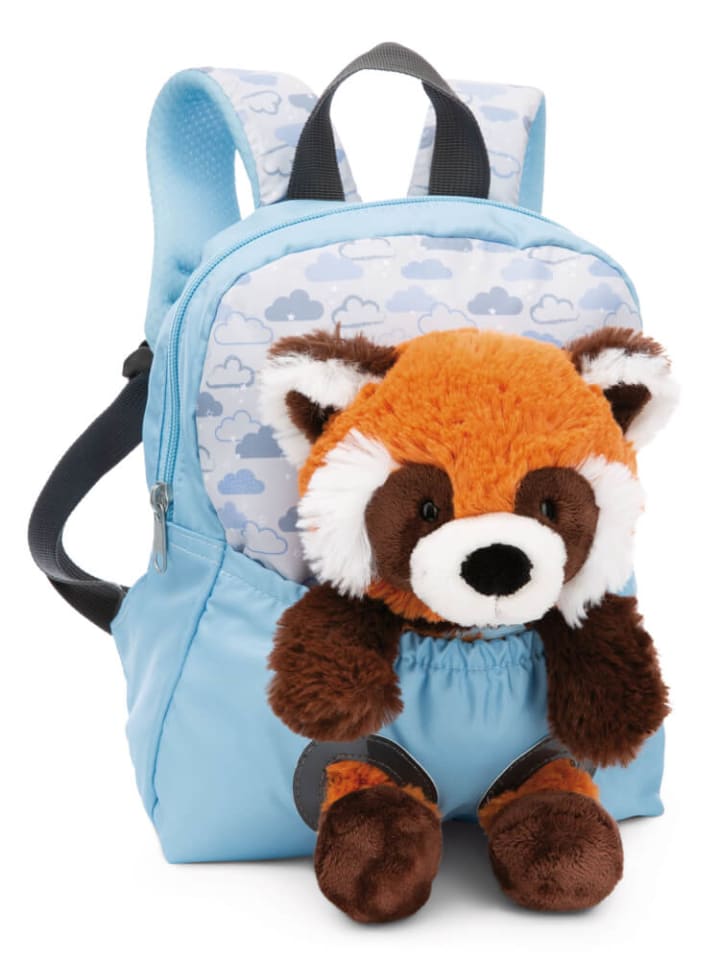 Nici Rucksack mit Roter Panda Plüschtier, blau, ab 3 Jahre günstig kaufen onesize