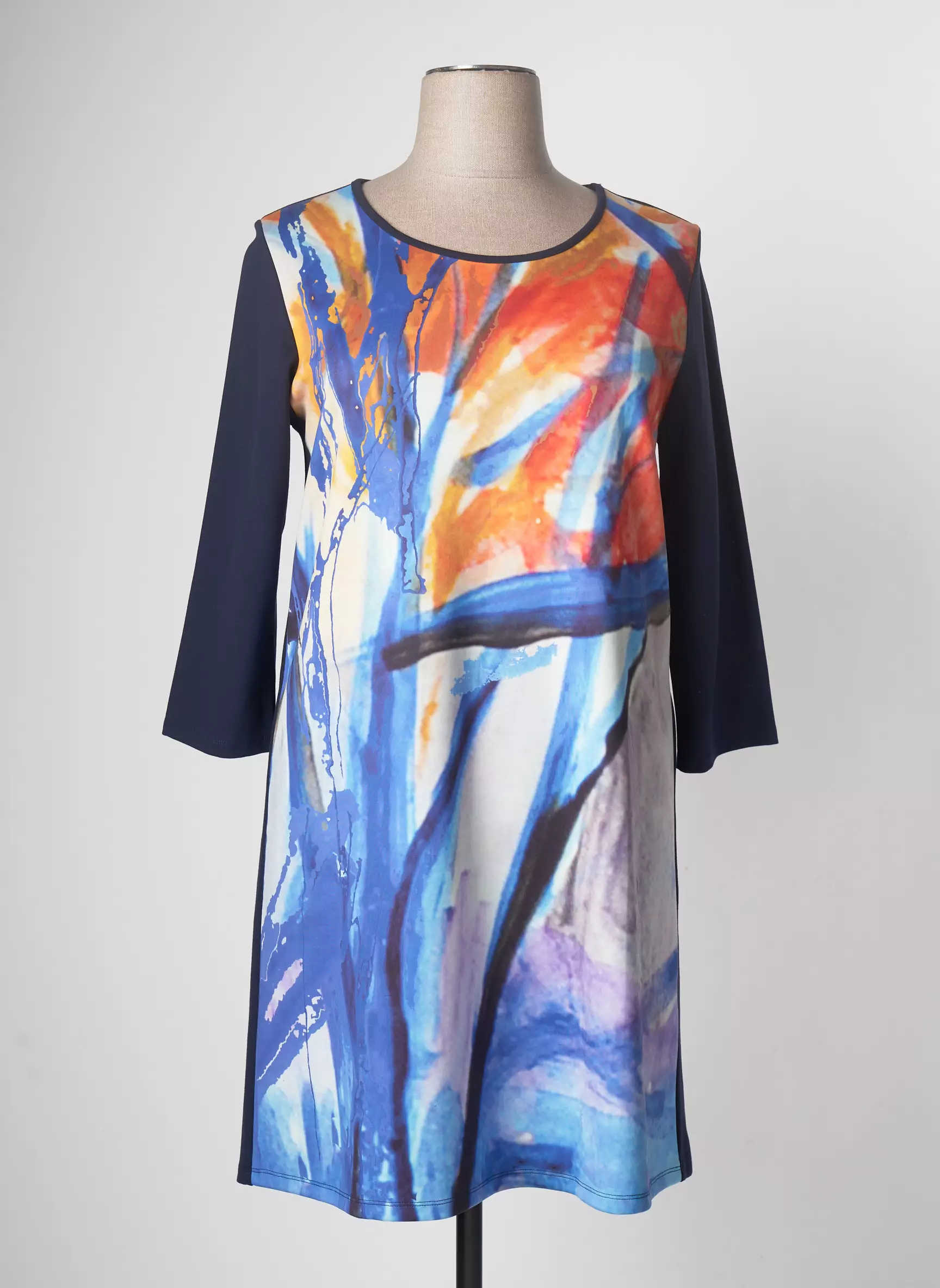 Maloka Robes Mi Longues Femme couleur bleu