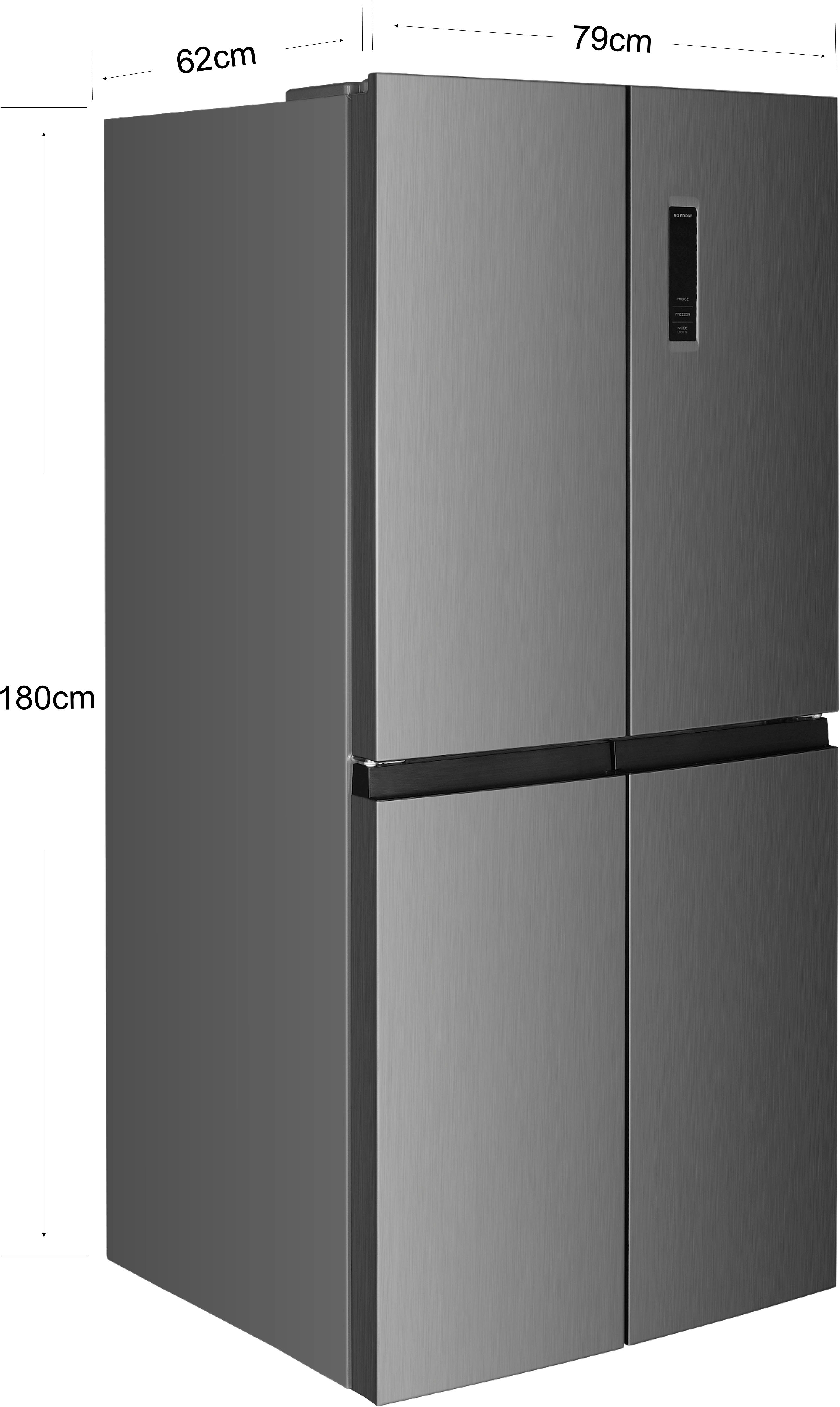 Hanseatic Multi Door HCDD18080EI, 180,0 cm hoch, 79,0 cm breit, NoFrost, Türalarm