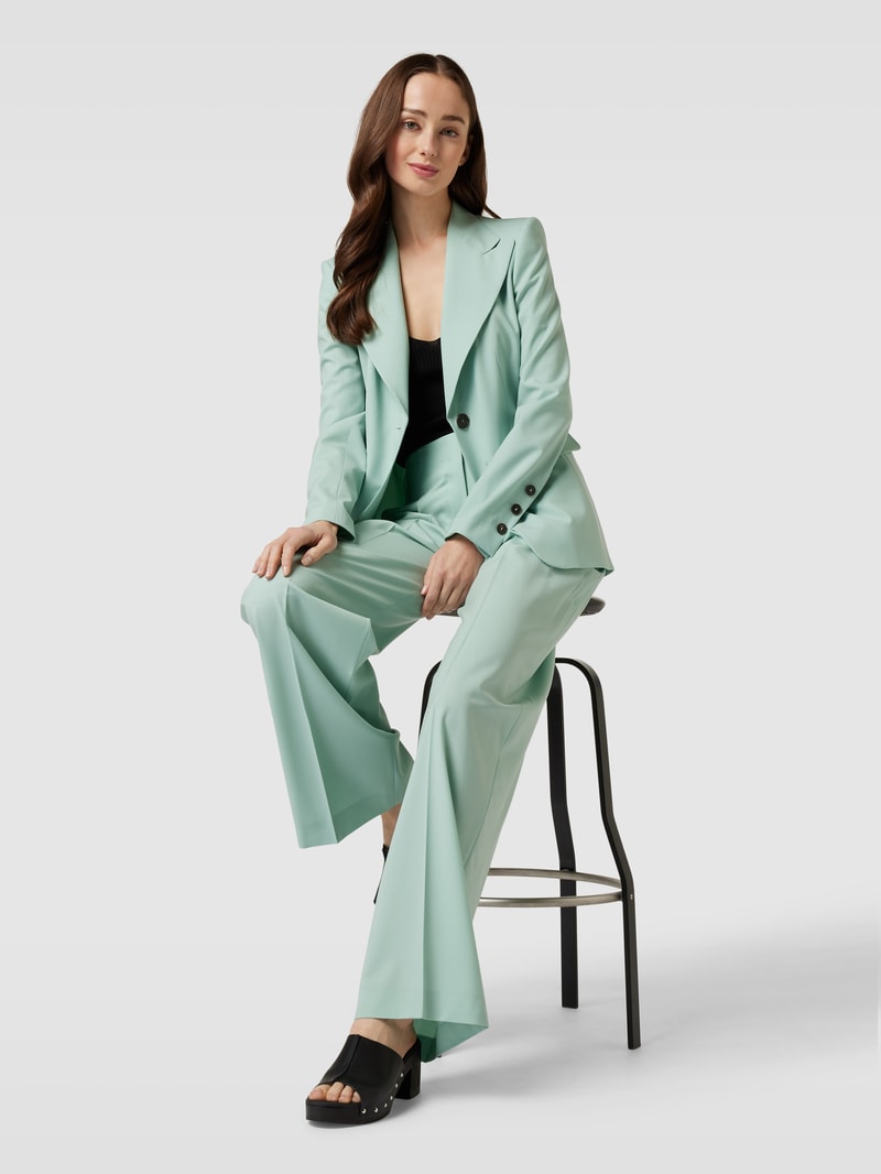 Hose aus Schurwoll-Mix in mint