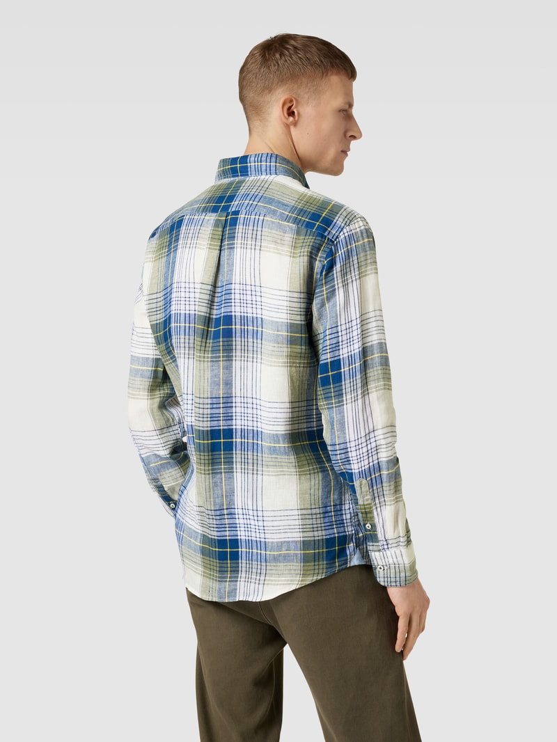 Freizeithemd mit Tartan-Karo in hellgelb