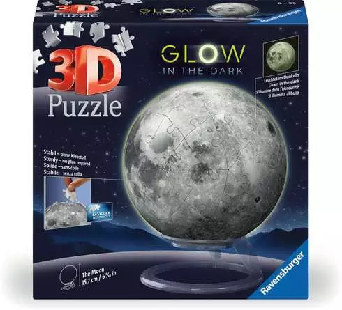 3D Puzzle Ball Der Mond - Glow-in-the-Dark