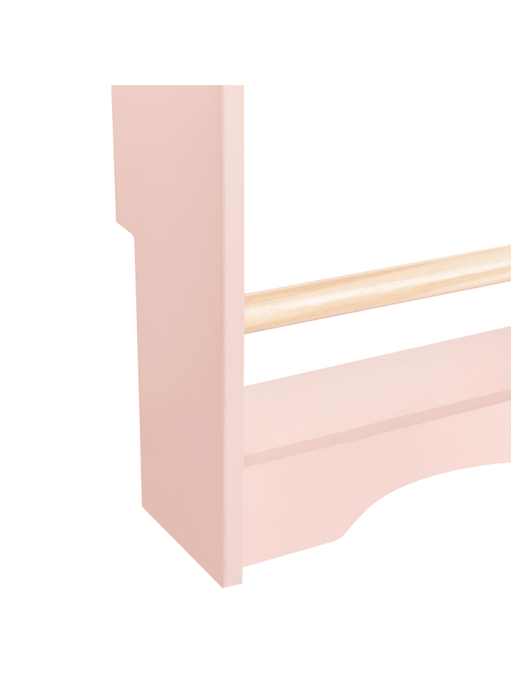 Beliani Bücherregal LILOET in Rosa/Heller Holzfarbton - (W) 60 x (H) 100 x (L) 12 cm günstig kaufen onesize