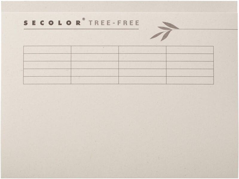 Djois Secolor Tree-Free Aktendeckel Folio Creme Karton 100% Recyclet 226 mm 225 g/m² 10 Stück