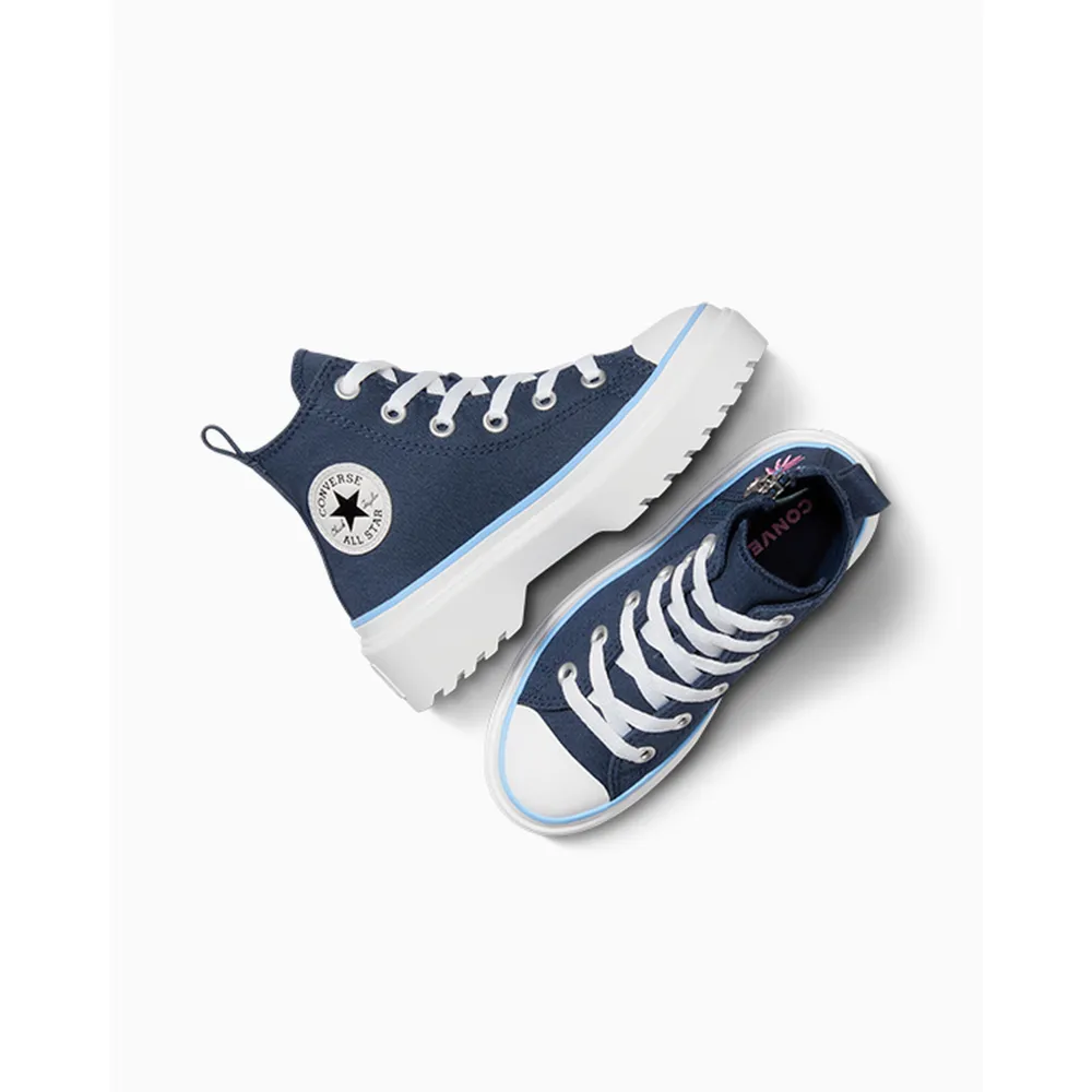 Converse Chuck Taylor All Star Lugged Lift Platform Easy On Floral Embroidery A06343C / blau