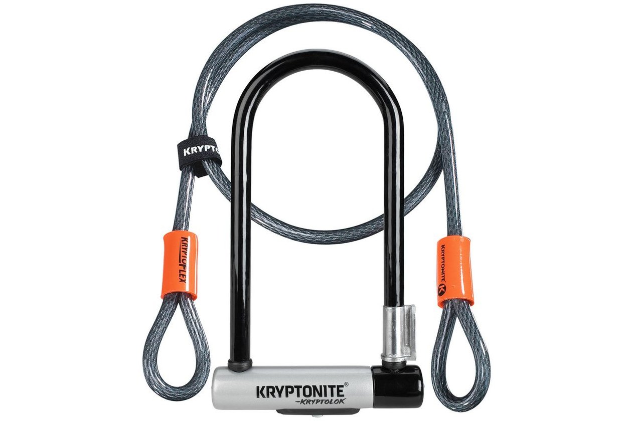 Kryptonite KryptoLok Standard Bu00fcgelschloss + KryptoFlex Schlaufenkabel