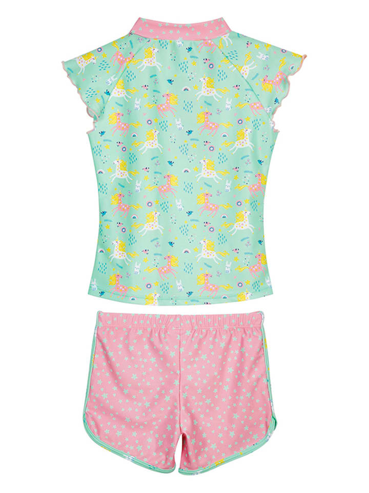 Playshoes 2tlg. Badeoutfit in Mint/ Rosa günstig kaufen