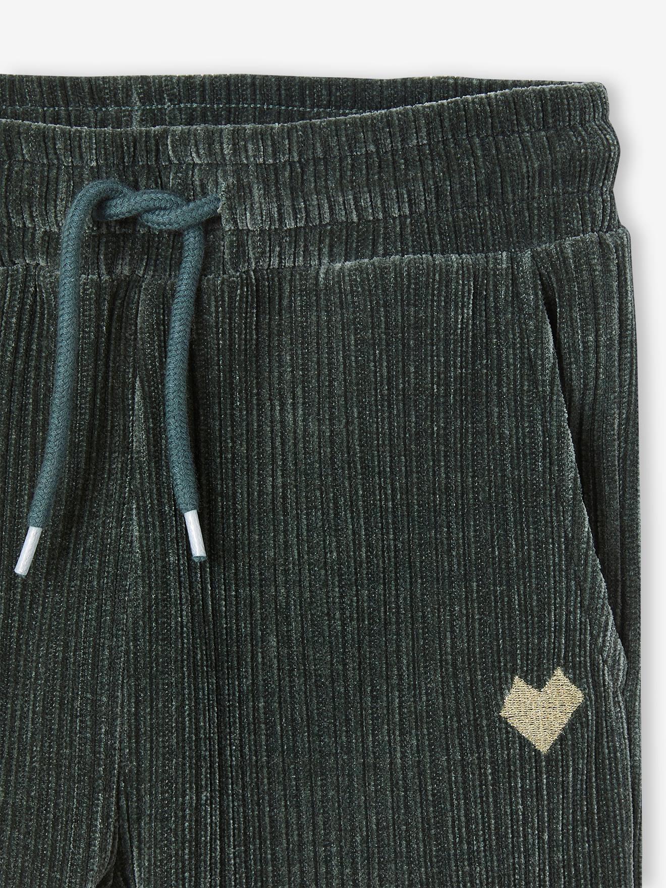 Vertbaudet Mädchen Joggpants aus Cord - grau meliert