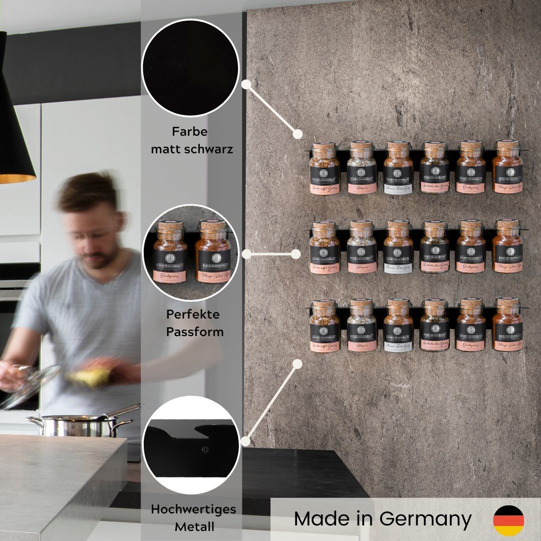 Leckerhelfer - automatisch Lecker Gewürzregal Regal Gewürzregal passend für die Gewürze von Ankerkraut®, Komplett-Set 1-tlg.
