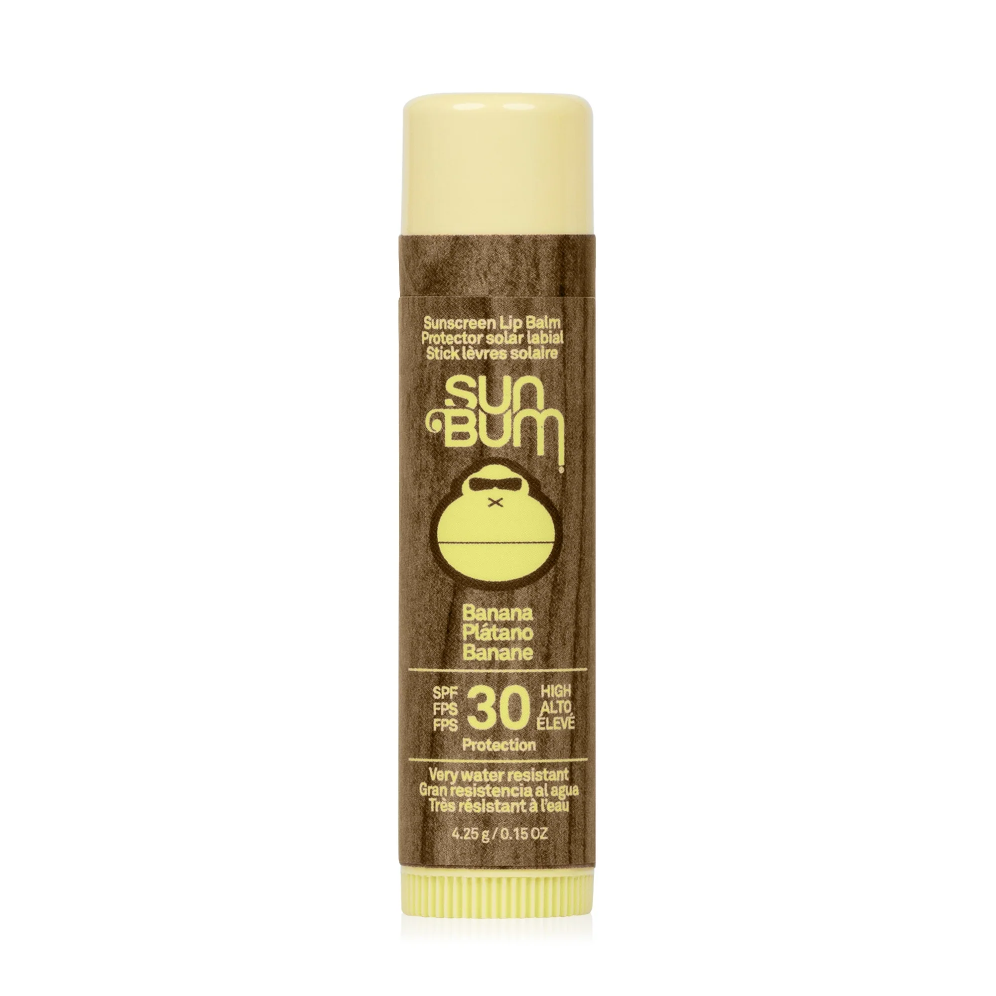 Solcreme SPF30 læbepomade - Banan - Højbeskyttende solcreme stick, læbepomade