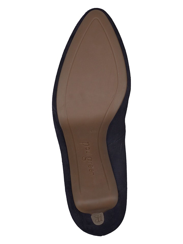 Paul Green Leder-Pumps in Dunkelblau günstig kaufen