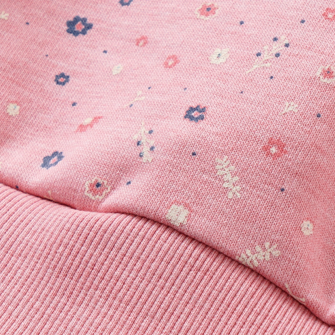 Mädchen Sweatkleid mit Blümchen allover