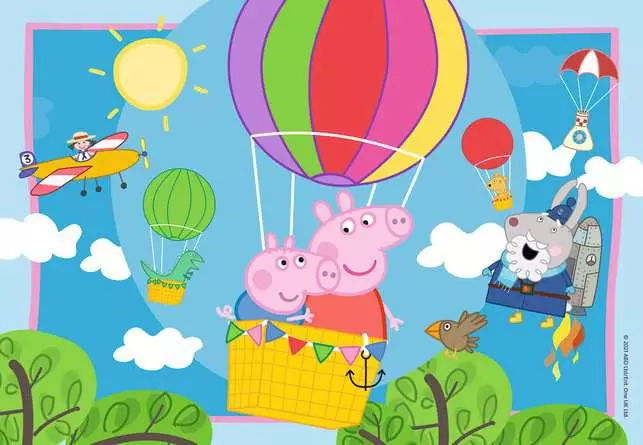 Kinderpuzzle ab 3 Jahren - Peppas Abenteuer - 12 Teile