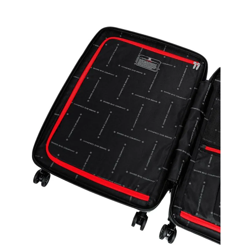 Swiss Bags Tourist Trolley M (65 cm) Erweiterbar - Black