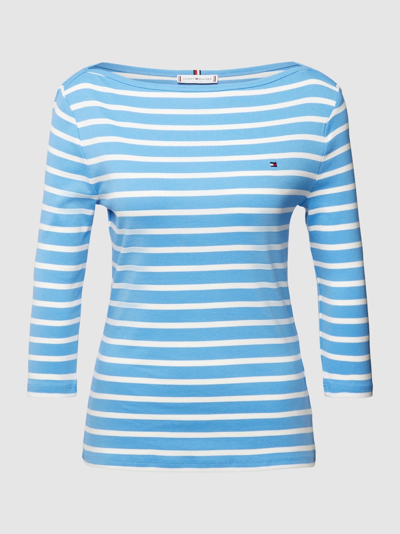 Longsleeve mit 3/4-Arm Modell 'CODY' in hellblau