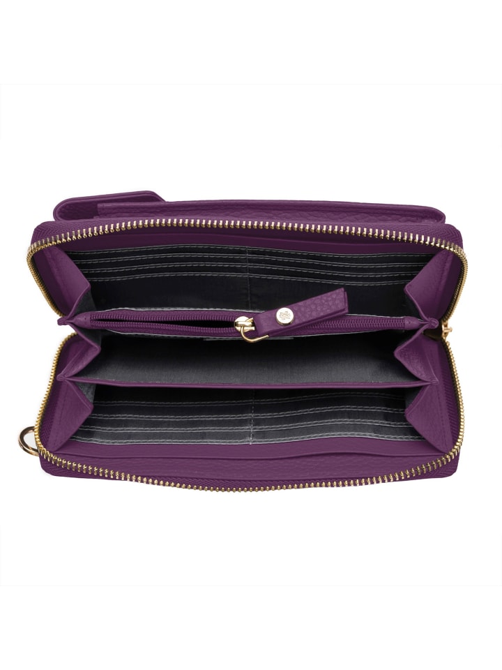 Lazarotti Bologna Leather Handytasche Leder 11 cm in purple günstig kaufen onesize