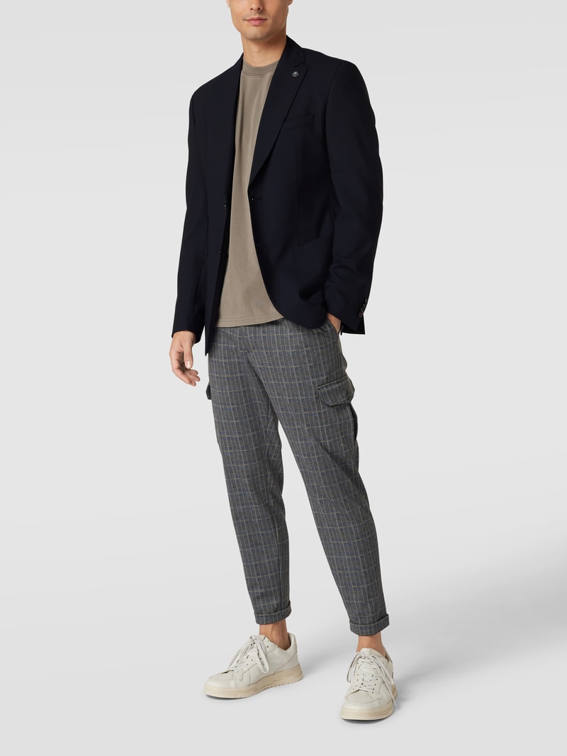 Slim Fit 2-Knopf-Sakko Modell 'CG Carver SV' in marineblau