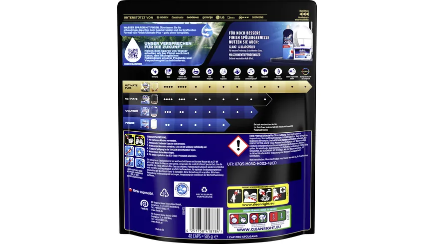Finish Ultimate Plus All-in-1 Maxipack Citrus 48 Caps