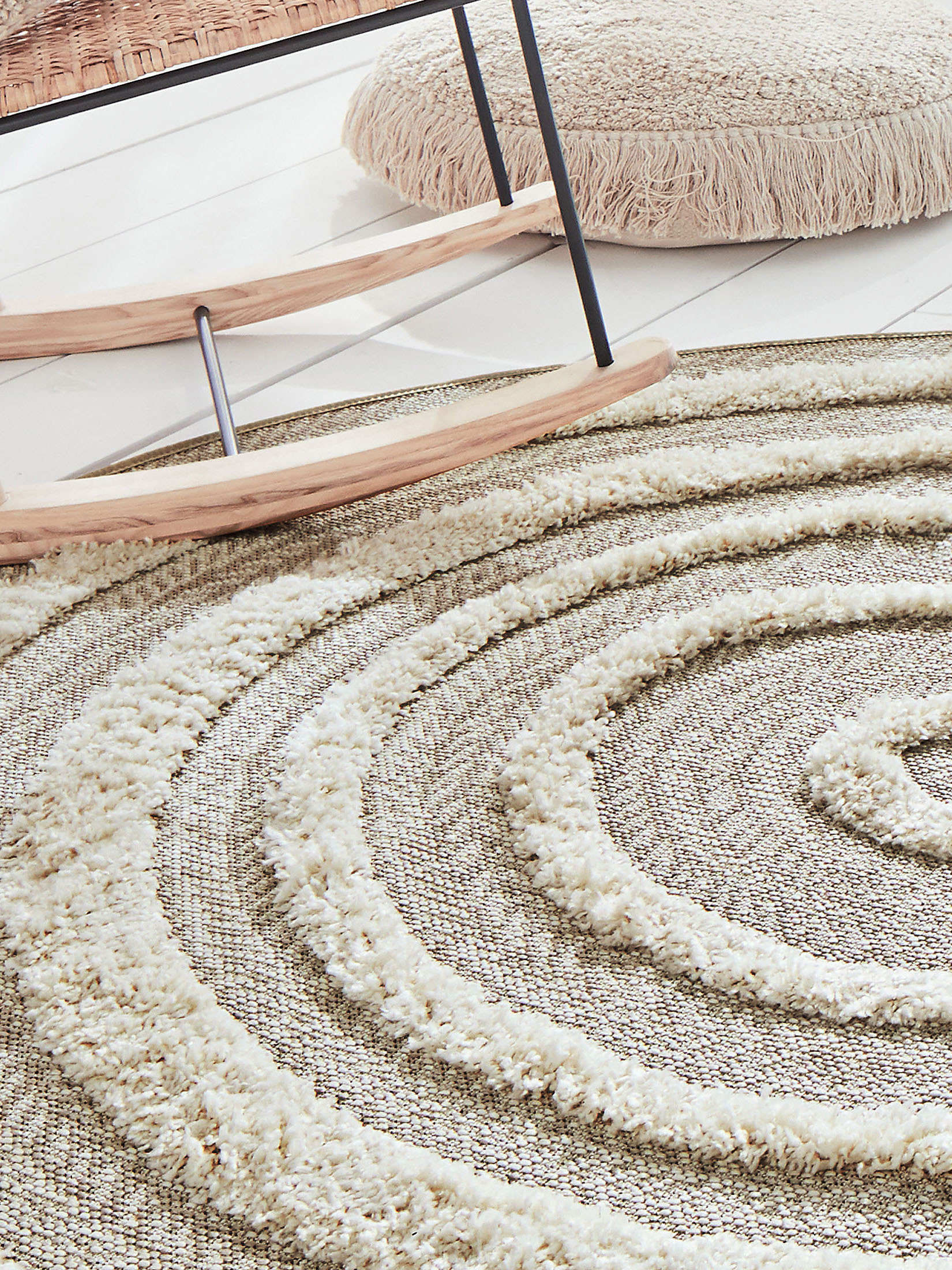 Tarida Outdoor-Teppich, Creme